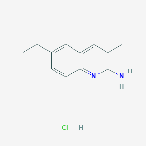 2-Amino-3,6-diethylquinoline hydrochloride