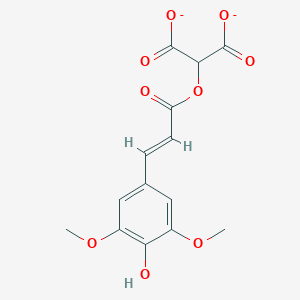 molecular formula C14H12O9-2 B1263732 辛酰酒石酸(2-) 