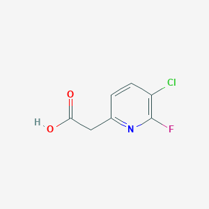 (5-Chloro-6-fluoropyridin-2-YL)acetic acid