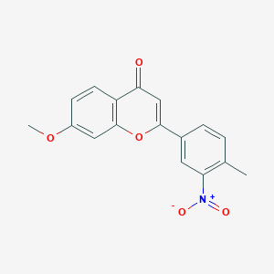 7-Methoxy-2-(4-methyl-3-nitrophenyl)-4H-1-benzopyran-4-one