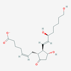 molecular formula C20H31O6- B1263738 20-hydroxy prostaglandin E2(1-) 