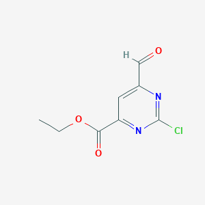 Ethyl 2-chloro-6-formylpyrimidine-4-carboxylate