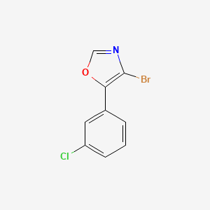 4-Bromo-5-(3-chlorophenyl)-1,3-oxazole