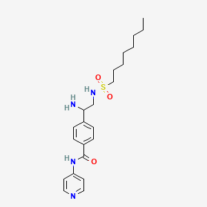 4-{1-Amino-2-[(octane-1-sulfonyl)amino]ethyl}-N-(pyridin-4-yl)benzamide