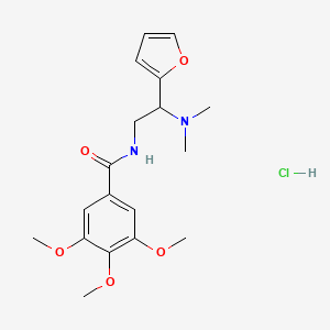 molecular formula C18H25ClN2O5 B12637447 N-(2-(dimethylamino)-2-(furan-2-yl)ethyl)-3,4,5-trimethoxybenzamide hydrochloride 