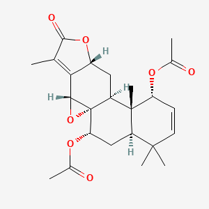 molecular formula C24H30O7 B1263746 Gelomulide M 