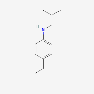 molecular formula C13H21N B12637461 N-(2-methylpropyl)-4-propylaniline 