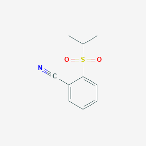 molecular formula C10H11NO2S B12637462 2-(Isopropylsulfonyl)benzonitrile CAS No. 918810-42-1