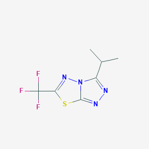 molecular formula C7H7F3N4S B12637463 C7H7F3N4S 