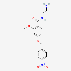 N-(2-Aminoethyl)-2-methoxy-4-[(4-nitrophenyl)methoxy]benzamide