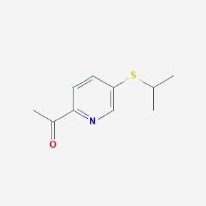 1-(5-(Isopropylthio)pyridin-2-yl)ethanone