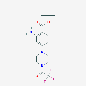 Tert-butyl 2-amino-4-[4-(2,2,2-trifluoroacetyl)piperazin-1-YL]benzoate