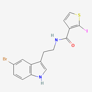 molecular formula C15H12BrIN2OS B12637489 N-[2-(5-Bromo-1H-indol-3-yl)ethyl]-2-iodothiophene-3-carboxamide CAS No. 920506-29-2