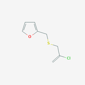 2-{[(2-Chloroprop-2-en-1-yl)sulfanyl]methyl}furan