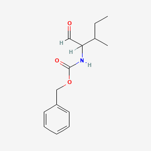 Carbamic acid, N-[(1R,2S)-1-formyl-2-methylbutyl]-, phenylmethyl ester