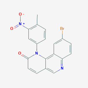 9-bromo-1-(4-methyl-3-nitrophenyl)benzo[h][1,6]naphthyridin-2(1H)-one