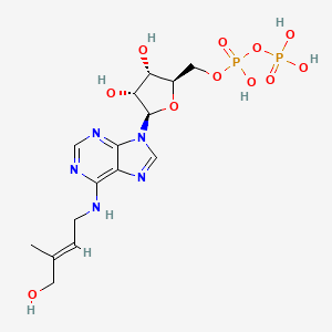 molecular formula C15H23N5O11P2 B1263759 反式-玉米素核糖二磷酸 