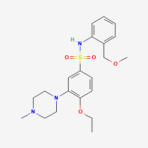 Benzenesulfonamide, 4-ethoxy-N-[2-(methoxymethyl)phenyl]-3-(4-methyl-1-piperazinyl)-