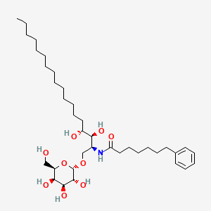 molecular formula C37H65NO9 B1263762 1-O-(alpha-D-galactopyranosyl)-N-(7-phenylheptanoyl)phytosphingosine 