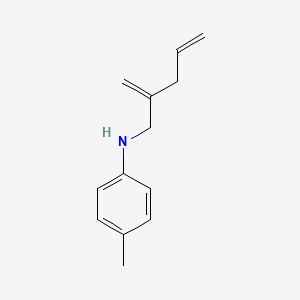 molecular formula C13H17N B12637626 4-Methyl-N-(2-methylidenepent-4-en-1-yl)aniline CAS No. 919361-73-2