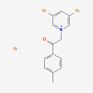 molecular formula C14H12Br3NO B12637639 C14H12Br3NO 