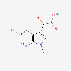 1H-Pyrrolo[2,3-b]pyridine-3-acetic acid, 5-bromo-1-methyl-a-oxo-