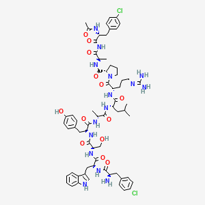 N-Ac-(4-Cl-Phe)(1)-(4-Cl-Phe)(2)-Trp(3)-Lys(6)-AlaNH2(10)-LHRH