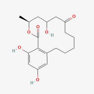 molecular formula C18H24O6 B1263769 8'-羟基玉米赤霉烯酮 