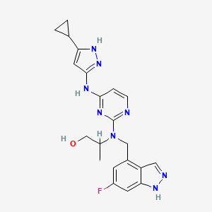 1-Propanol, 2-[[4-[(5-cyclopropyl-1H-pyrazol-3-yl)aMino]-2-pyriMidinyl][(6-fluoro-1H-indazol-4-yl)Methyl]aMino]-