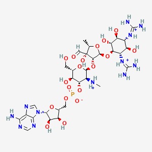 molecular formula C31H53N12O18P+2 B1263774 3''-Adenylylstreptomycin(2+) 