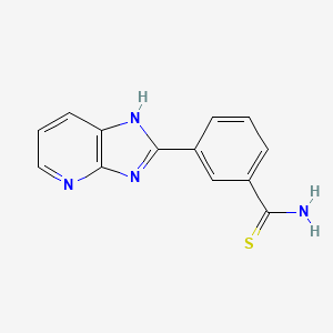 molecular formula C13H10N4S B12637746 3-(7-Aza-2-benzimidazolyl)thiobenzamide 