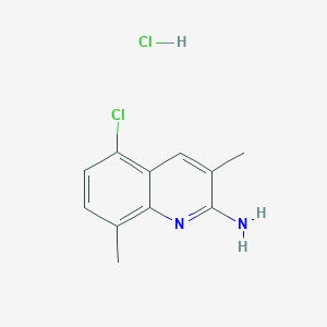 2-Amino-5-chloro-3,8-dimethylquinoline hydrochloride