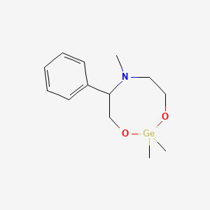 molecular formula C13H21GeNO2 B12637760 2,2,6-Trimethyl-5-phenyl-1,3,6,2-dioxazagermocane CAS No. 921595-32-6