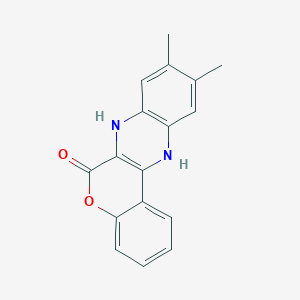 9,10-Dimethyl-7,12-dihydro-6H-[1]benzopyrano[3,4-b]quinoxalin-6-one