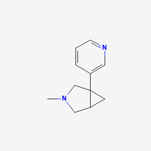 3-Azabicyclo[3.1.0]hexane, 3-methyl-1-(3-pyridinyl)-