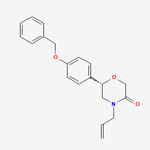 molecular formula C20H21NO3 B12637812 (6S)-6-[4-(Benzyloxy)phenyl]-4-(prop-2-en-1-yl)morpholin-3-one CAS No. 920799-35-5