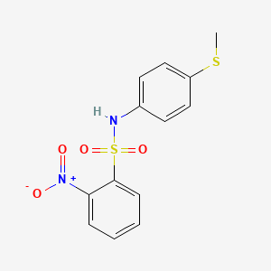 N-(4-methylsulfanylphenyl)-2-nitrobenzenesulfonamide