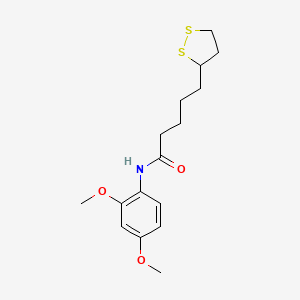 molecular formula C16H23NO3S2 B12637838 C16H23NO3S2 