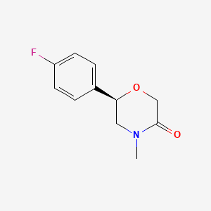 (6R)-6-(4-Fluorophenyl)-4-methylmorpholin-3-one