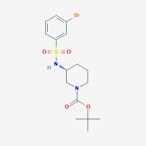 tert-Butyl (3R)-3-[(3-bromobenzene-1-sulfonyl)amino]piperidine-1-carboxylate