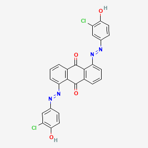 1,5-Bis[2-(3-chloro-4-oxocyclohexa-2,5-dien-1-ylidene)hydrazinyl]anthracene-9,10-dione