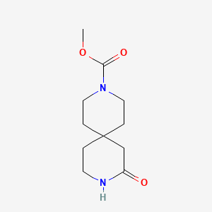 molecular formula C11H18N2O3 B12637891 8-oxo-3,9-Diazaspiro[5.5]undecane-3-carboxylic acid methyl ester 