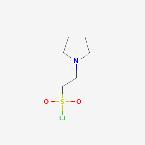 molecular formula C6H12ClNO2S B12637906 2-(Pyrrolidin-1-YL)ethanesulfonyl chloride 