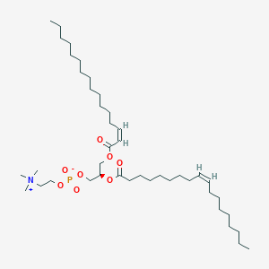 molecular formula C42H80NO8P B1263791 1-[(2Z)-hexadecenoyl]-2-[(9Z)-octadecenoyl]-sn-glycero-3-phosphocholine 
