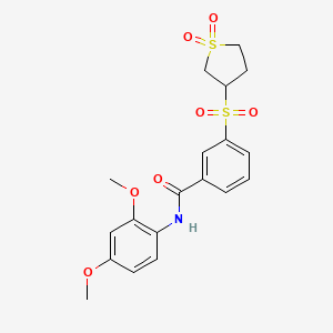 N-(2,4-dimethoxyphenyl)-3-[(1,1-dioxidotetrahydrothiophen-3-yl)sulfonyl]benzamide