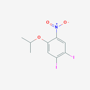 1,2-Diiodo-4-nitro-5-[(propan-2-yl)oxy]benzene