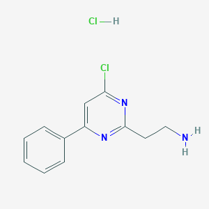 2-(4-Chloro-6-phenylpyrimidin-2-YL)ethanamine hydrochloride