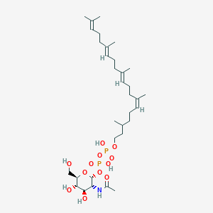 molecular formula C33H59NO12P2 B1263801 N-Acetyl-D-glucosaminyldiphosphodolichol 