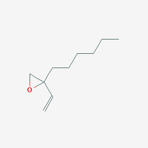 molecular formula C10H18O B12638033 2-Ethenyl-2-hexyloxirane CAS No. 920299-56-5