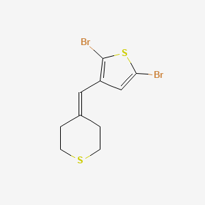 4-[(2,5-Dibromothiophen-3-yl)methylidene]thiane